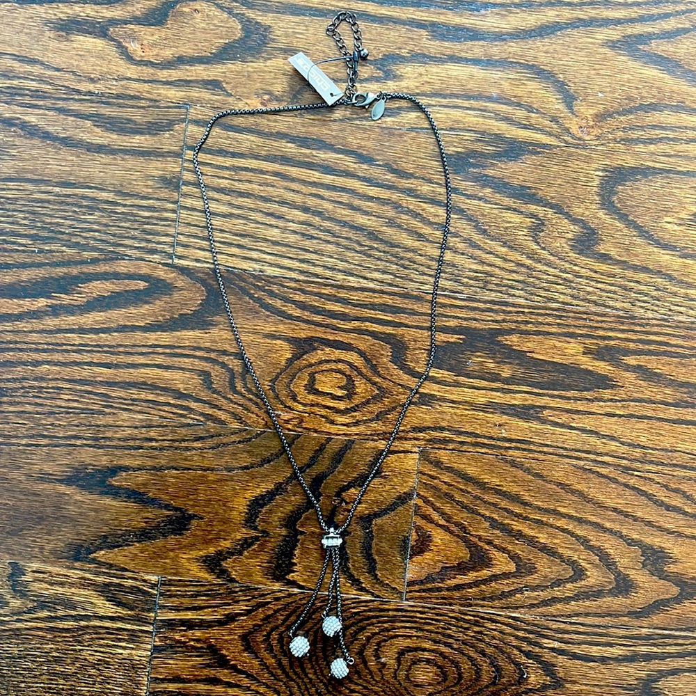 Chicos Black and rhinestones necklace